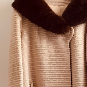 Vintage Mink (*Real Fur*) Collared Coat